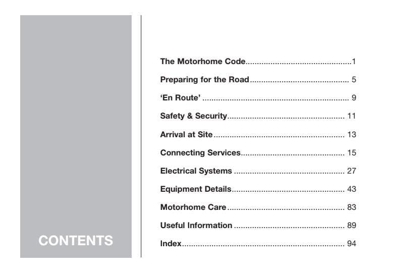 Swift Motorhome 2002 2003 Owners Handbook
