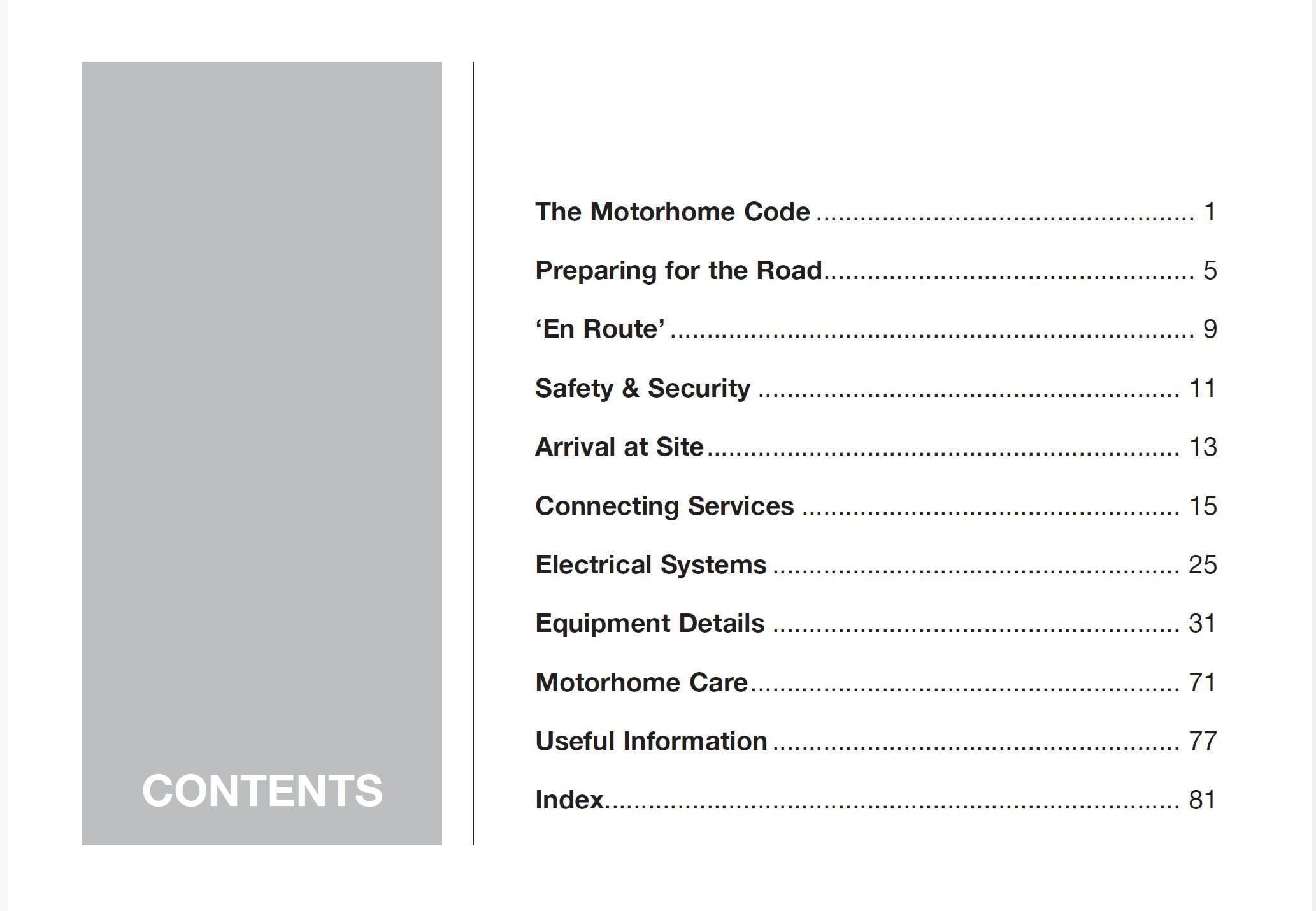 Swift Royale 610 Motorhome Manual (2001 Digital Download)
