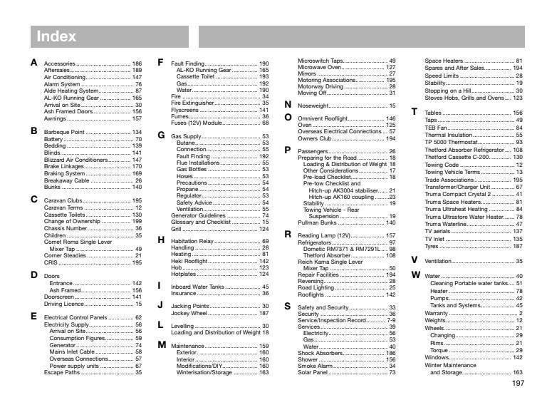 Swift Caravan Owners Handbook: Abbey Spectrum 620 & 540, 2006-2007