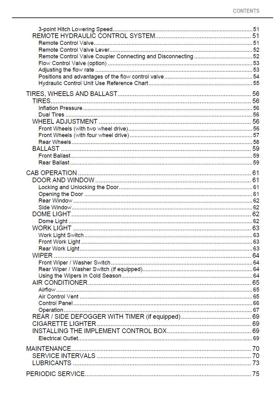 Kubota M8540 M9540 Cab Tractor Operators Manual