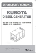 Kubota SQ1120 SQ1150 SQ3140 SQ3200 SQ3300 Diesel Generator Operators Manual
