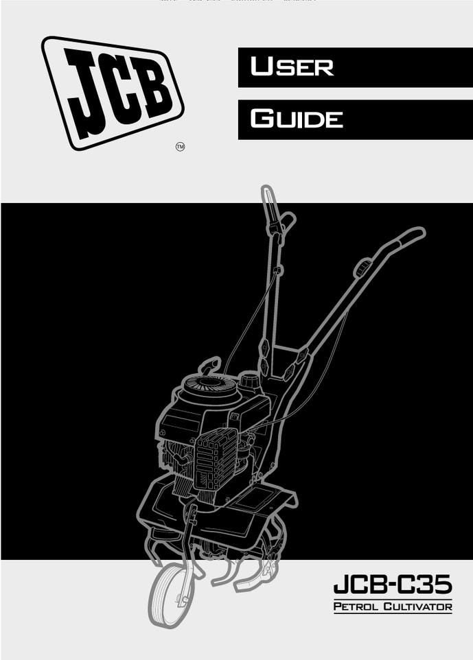JCB JCB-C35 Petrol Cultivator User Guide (2001 Edition) PDF Download