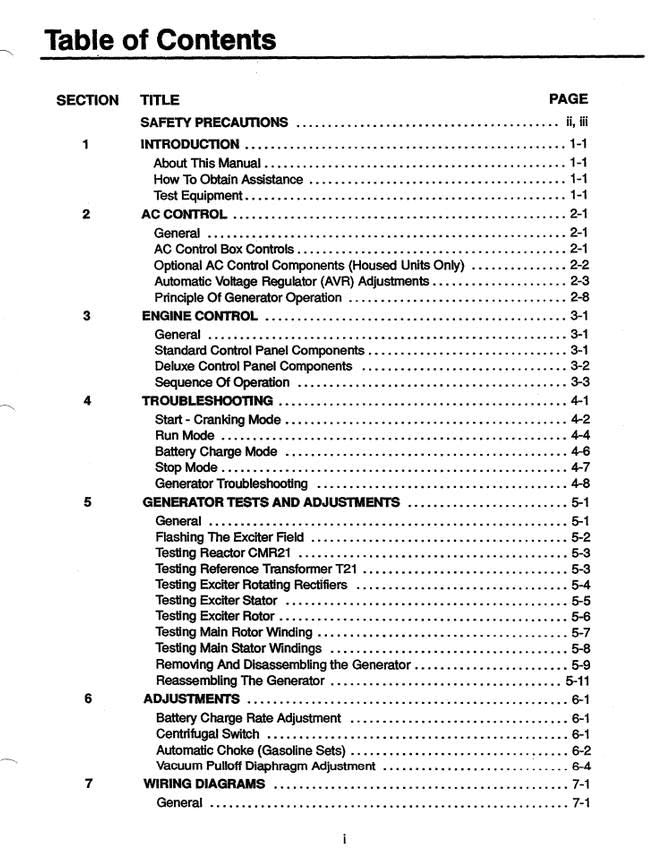 Onan JB / JCA / JCB Generator Set Service Manual (1994 Edition) Pdf Download