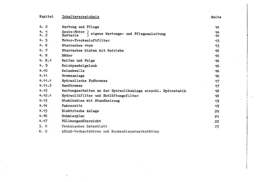 Atlas Wheel Loader AR51C / AR51CE Operators Manual PDF Download