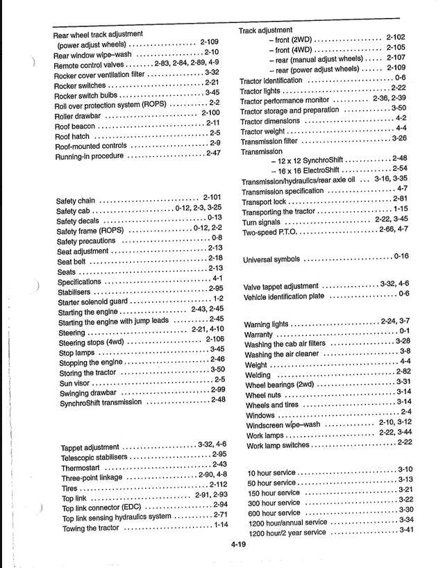New Holland 5640 / 6640 / 7740 / 7840 / 8240 / 8340 SL & SLE Range Tractors Operators Manual (1996) PDF Download