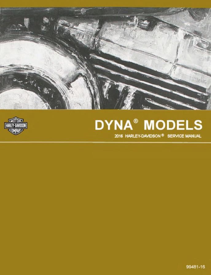 Harley-Davidson Dyna Models Service Manual (2016) PDF Download