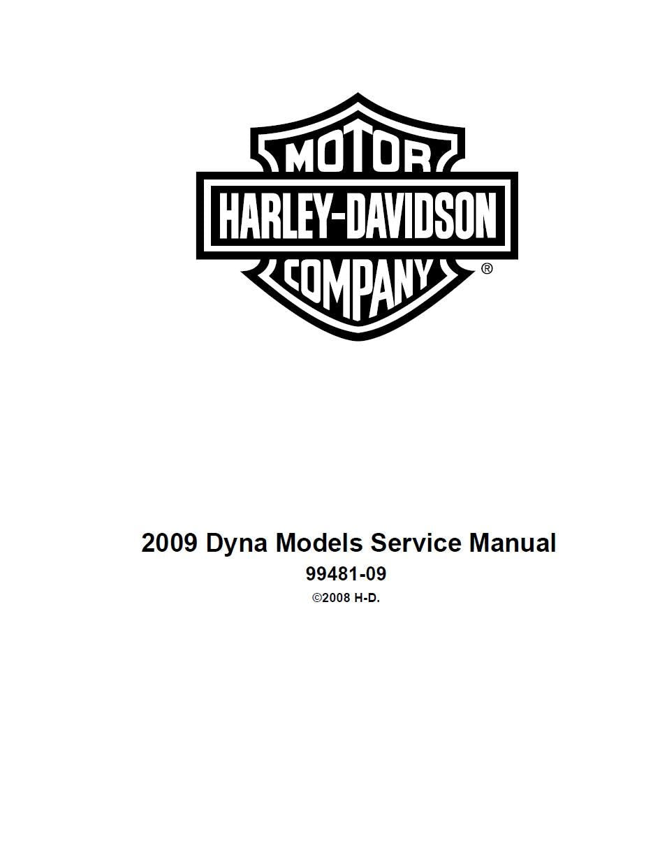 Harley-Davidson Dyna Models Service Manual (2009) PDF Download