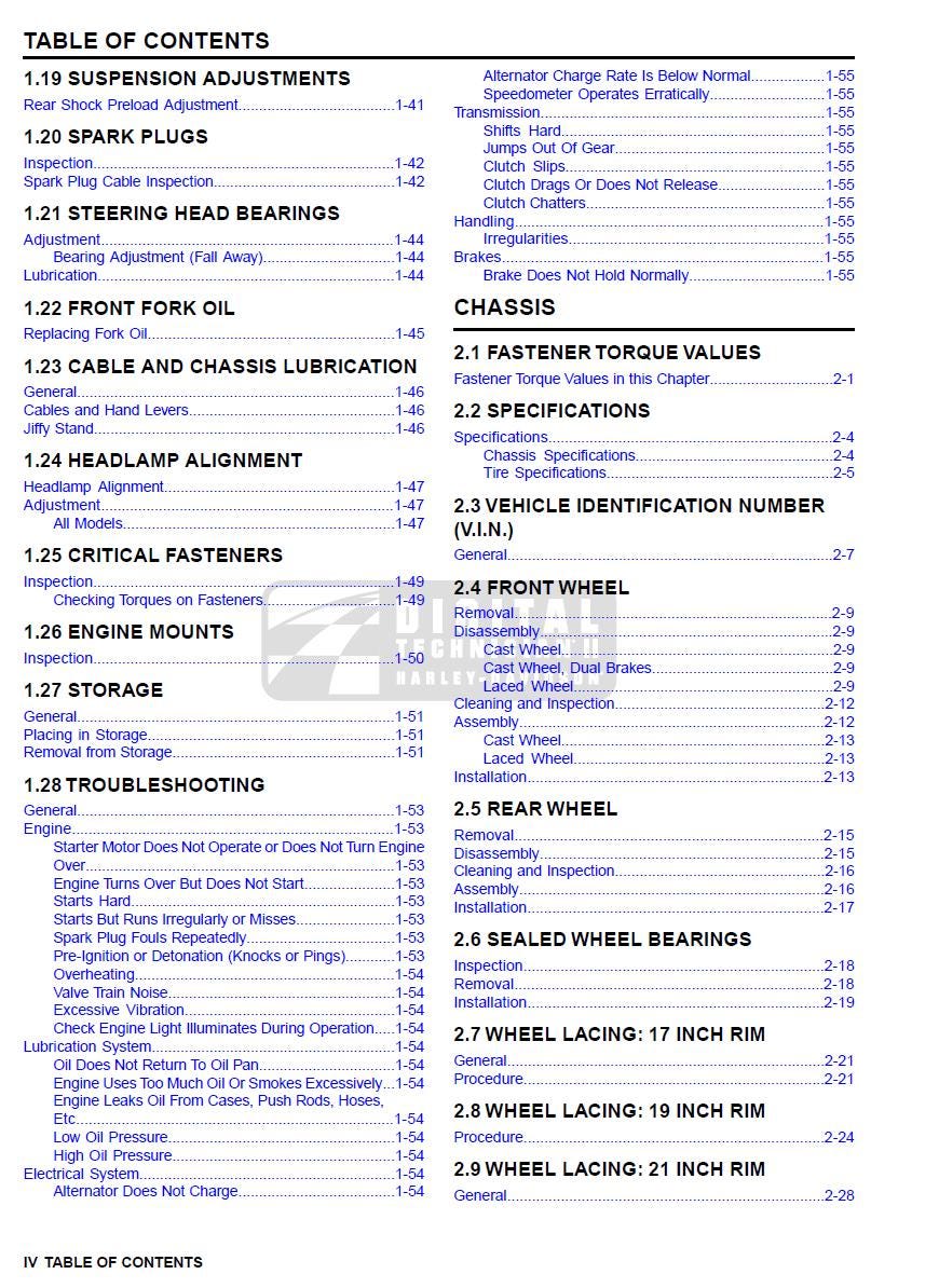Harley-Davidson Dyna Models Service Manual (2009) PDF Download