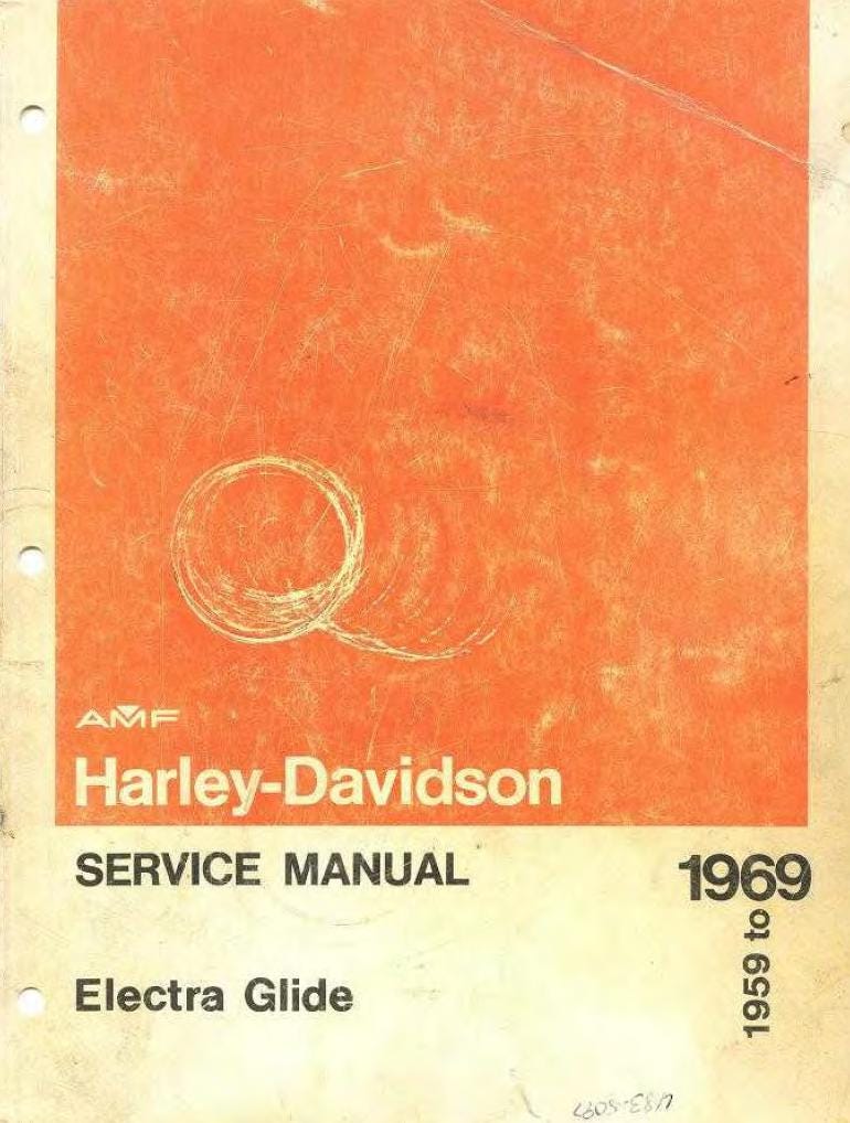 Harley-Davidson Electra Glide Service Manual (1959-1969) PDF Download